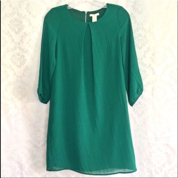 H&M Dresses & Skirts - NWT H&M Teal Blue Green Chiffon Short Dress